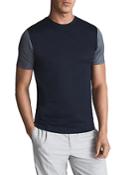 Reiss Marrow Mercerized Colorblocked Tee