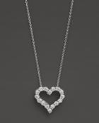 Diamond Heart Pendant Necklace In 14k White Gold, 0.25 Ct. T.w. - 100% Exclusive