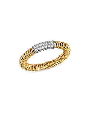 Roberto Demeglio 18k Yellow Gold Joy Stretch Ring With Diamonds