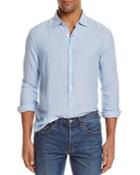The Men's Store At Bloomingdale's Linen Striped Regular Fit Button-down Shirt - 100% Exclusive