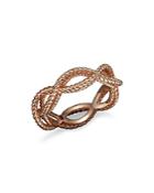 Roberto Coin 18k Rose Gold Single Row Twisted Ring