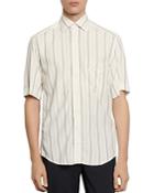 Sandro Slim-fit Oversized Striped Casual Shirt