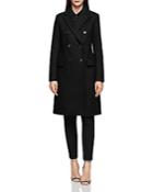 Reiss Betty Double-breasted Military-style Coat