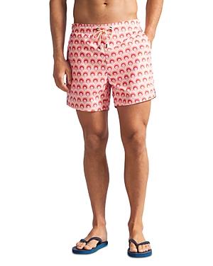 Ted Baker Totley Geo Print Drawstring Swim Trunks