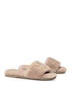 Tory Burch Women's Double T Shearling Slide