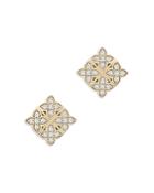 Bloomingdale's Diamond Flower Cluster Stud Earrings In 14k Yellow Gold, 0.50 Ct. T.w. - 100% Exclusive