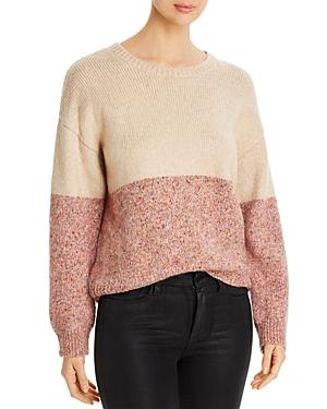 Cupcakes And Cashmere Carmel Color-blocked Sweater
