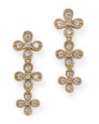 Bloomingdale's Round Cut Diamond Cloverleaf Drop Earrings In 14k Yellow Gold, 0.50 Ct. T.w. - 100% Exclusive