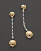 John Hardy Palu 18k Gold & Silver Linear Earrings