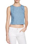 3x1 Chambray Crop Top