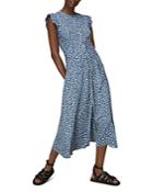 Whistles Wild Leopard Print Ruffled Midi Dress