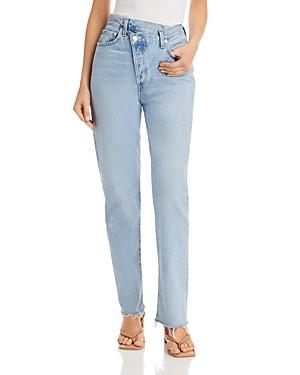 Agolde Criss Cross Straight Leg Jeans In Dimension