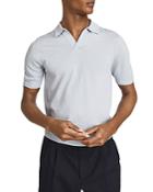 Reiss Duchie Open Collar Merino Wool Regular Fit Polo