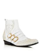 Anine Bing Women's Penny Studded Leather Ankle Boots