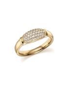 Diamond Micro Pave Band In 14k Yellow Gold, .44 Ct. T.w.