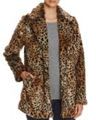 Sanctuary Kate Leopard Print Faux Fur Jacket