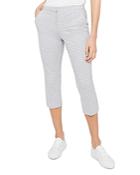 Theory Easy Grid Print Capri Pants
