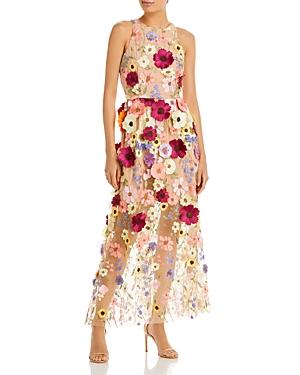 Milly Hannah Floral Sleeveless Maxi Dress