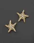 Temple St. Clair 18k Yellow Gold Sea Star Earrings With Diamonds