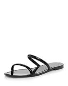 Aqua Women's Square Toe Jelly Flat Slide Sandals - 100% Exclusive