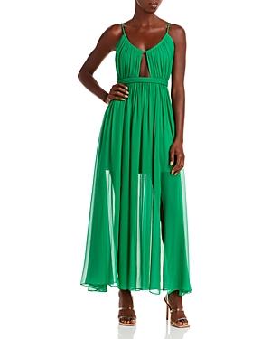 Alice And Olivia Tamar Cutout Slit Maxi Dress