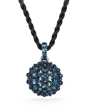 David Yurman Osetra Pendant Necklace With Hampton Blue Topaz