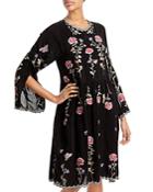 Johnny Was Aislinn Floral Embroidered Dress
