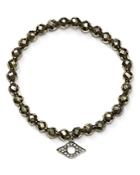 Chan Luu Diamond Evil Eye Stretch Bracelet