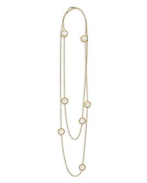 Lagos 18k Yellow Gold Covet Mother Of Pearl Seven Station Statement Necklace, 32