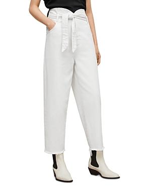Allsaints Sammy Paperbag Jeans In White