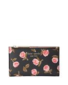 Kate Spade New York Spencer Ditsy Rose Small Slim Bifold Wallet