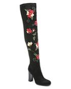 Sam Edelman Women's Vena Floral Embroidered Over-the-knee Boots