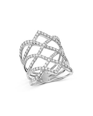 Bloomingdale's Diamond Statement Ring In 14k White Gold, 1.15 Ct. T.w. - 100% Exclusive