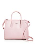Furla Pin Small East/west Embossed Leather Satchel