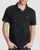 John Varvatos Usa Peace Slub Knit Slim Fit Polo Shirt