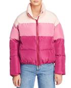 Rebecca Minkoff Rosie Color-blocked Puffer Jacket