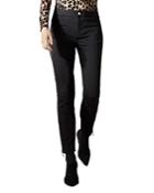 Karen Millen Side-zip Skinny Jeans In Black