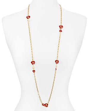 Tory Burch Fleur Rosary Necklace, 42