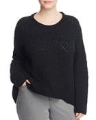 Eileen Fisher Plus Drop Shoulder Cotton Sweater