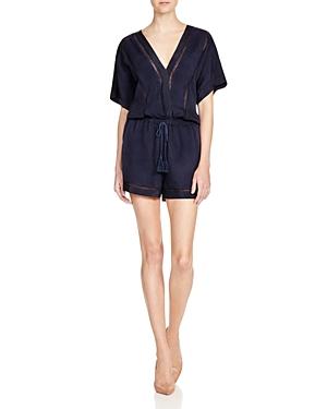 Twelfth Street By Cynthia Vincent Framed Crossover Romper