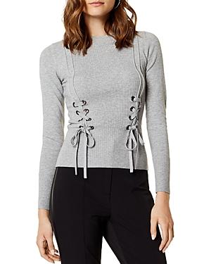 Karen Millen Lace-up Sweater