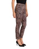 Jen7 By 7 For All Mankind Skinny Ankle Jeans In Golden Leopard