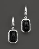 Ippolita Sterling Silver Wonderland Rectangular Mini-drop Earring In Black Onyx
