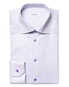 Eton Slim Fit Check Stretch Dress Shirt