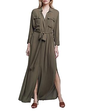 L'agence Cameron Maxi Shirt Dress