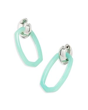 Kendra Scott Danielle Gemstone Link Charm Huggie Hoop Earrings