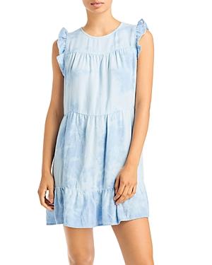Bella Dahl Ruffle Sleeve Tiered Mini Dress