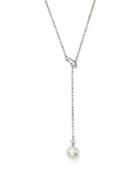 Bloomingdale's Cultured Freshwater Pearl Y Necklace In 14k White Gold, 20 - 100% Exclusive