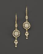 Meira T 14k Yellow Gold Antique Drop Earrings With Diamonds