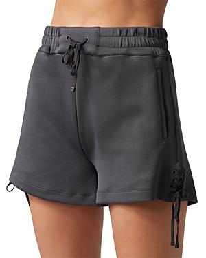 Blanc Noir Lace Up Shorts